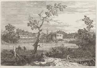 View of a Town on a River Bank, c. 1735/1746.