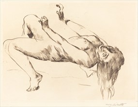 Liegender Weiblicher Akt. Studie zu "Joseph und Potiphar" (Reclining Female Nude— - Study for "Joseph and Potiphar's Wife"), 1915