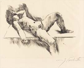 Liegender Weiblicher Akt III (Reclining Female Nude III ), 1913.
