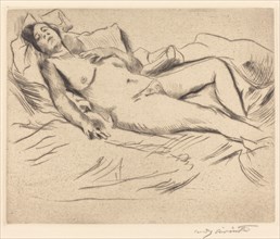 Schlafende (Sleeping Woman), 1912.