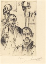Doppelbildnis mit Skelett (Double Portrait with Skeleton), 1916.