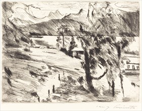 Walchensee landschaft (Walchensee Landscape), 1919.