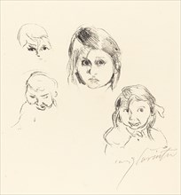 Kinderköpfe (Heads of Children), 1914.