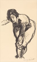 Gebeugter Akt (Nude Bending Forward), 1916.