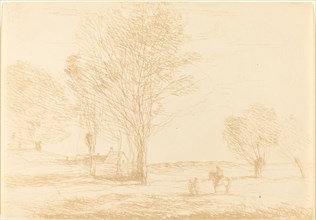 Horseman Halted in the Countryside (Cavalier arrete dans la campagna), 1874.