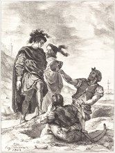 Hamlet and Horatio before the Gravediggers (Act V, Scene I), 1843.