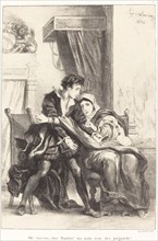 Hamlet and the Queen (Act III, Scene IV), 1834.