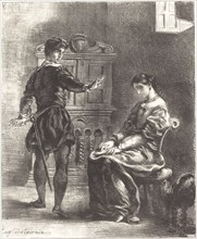 Hamlet and Ophelia (Act III, Scene I), 1834/1843.