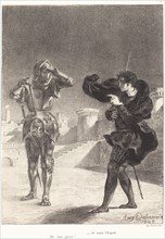 The Ghost on the Terrace (Act I, Scene V), 1843.