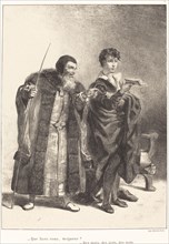 Polonius and Hamlet (Act II, Scene II), 1834/1843.