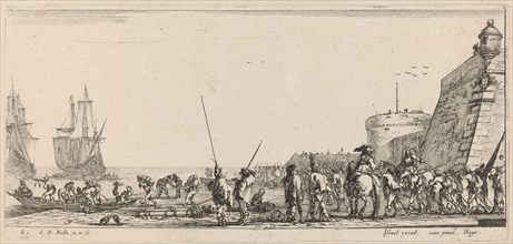 Soldiers Overseeing Embarkation, 1644.