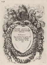 Title Page for "Nouvelles inventions de Cartouches", 1647.