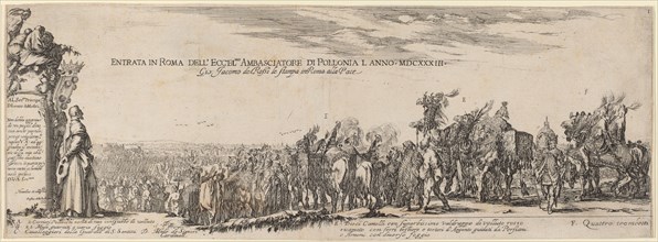 Title Page for "Entry into Rome of His Excellency the Polish Ambassador", 1633.