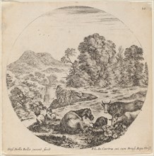 Landscape with Animals and Two Seated Shepherds, 1646.