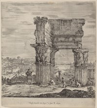 Temple of Concord and Roman Forum, 1656.
