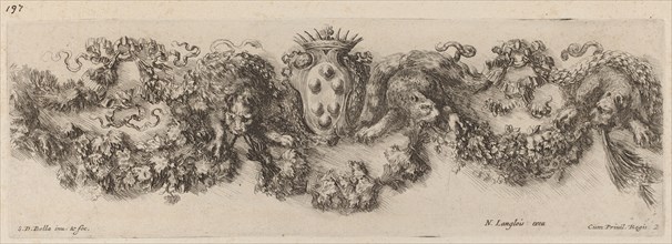 Festoon with Medici Coat of Arms, probably 1648.