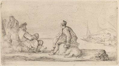 Sailors Seated on a Bank.