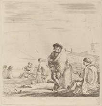 Standing Sailor Talking with a Seated Levantine.