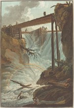 Chute de la Tritt dans la vallée de Muhlethal, 1776. Falls of the Tritt in the Muhlethhal valley, Switzerland].