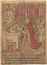 The Mass of Saint Gregory [recto], c. 1490.