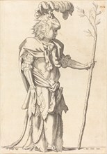 Figure Costumed as Hercules, c. 1539.