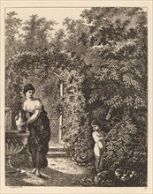 Putto Visiting a Girl at a Fountain, 1771.