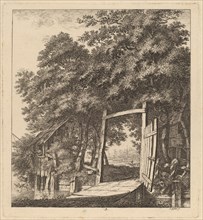 A Rustic Gate beside a Lake, 1764.