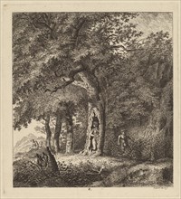 Wooded Landscape with a Nymph and a Satyr, 1764.