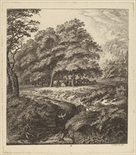 Cattle Resting in a Grove with a Man Seated beside a Brook, 1764.