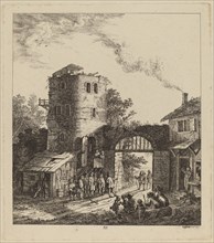 Villagers at a City Gate Greeting a Dignitary, 1764.