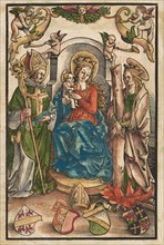 The Madonna with Saint Ulrich and Saint Afra [recto], c. 1511.