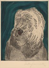 Tired Woman, Sonia Gramatté (Müder Mädchenkopf, Sonia Gramatté), 1923.