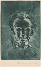 Smiling Head, Self-portrait (Lächelnder Kopf, Selbstporträt), 1923.