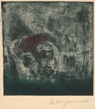 Bust of a Weary Man, Self-portrait (Ermüdender Kopf, Selbstporträt), 1922.