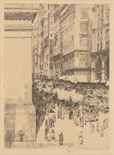 Fifth Avenue, Noon, 1916.
