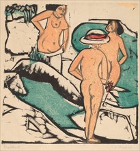 Women Bathing Between White Stones, 1912.