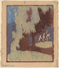 Chestnut Trees in Moonlight, 1904.