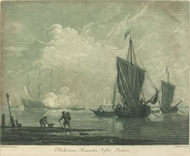 Shipping Scene from the Collection of Alexander Nisbit, 1720s.