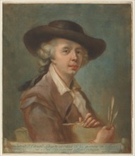 Edouard Gautier d'Agoty, c. 1783. [Portrait of Edouard Dagoty inventor of colour engraving].