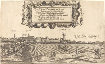 View of Nuremberg from the West [right section], 1552.
