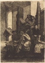Choir in a Spanish Church (Le choeur d'une eglise espagnole), 1860.
