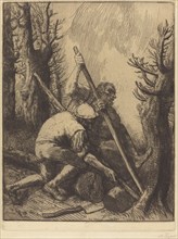 Woodcutters, 3rd plate (Les bucherons).
