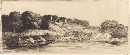Landscape with Boat, 1st plate (Le paysage au bateau).