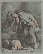 Sleeping Old Man with Dog, 1759.