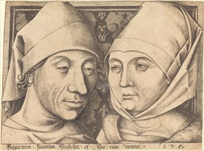 Double Portrait of Israhel van Meckenem and His Wife Ida, c. 1490.