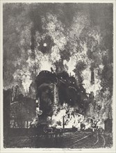 Furnaces at Night, 1916.