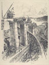 The Approach to Gatun Lock, 1912.