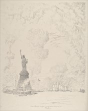 The Statue, New York Bay, 1910.