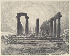 Columns of the Temple of Juno, Girgenti, 1913.