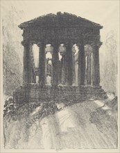 Sunrise Behind Temple of Concord, Girgenti, 1913.